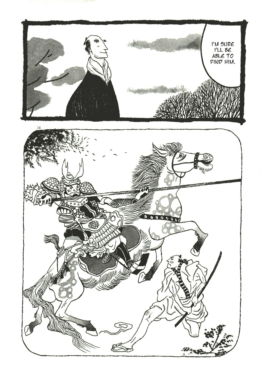 Takemitsu Zamurai Chapter 52 page 18 - Chapter 52: The Loyal Dog Barks at the Setting Sun