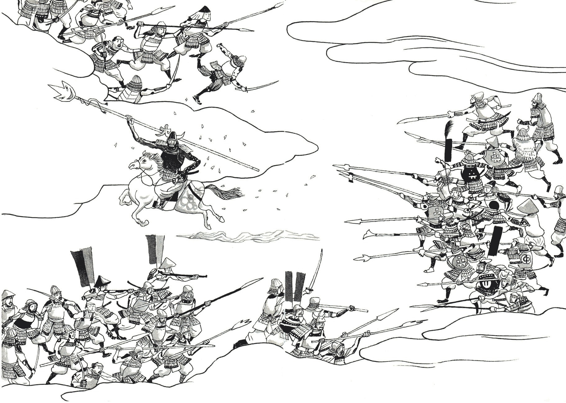 Takemitsu Zamurai Chapter 55 page 19 - Chapter 55: The Audible Hoofsteps of a Thousand Horsemen's Horses