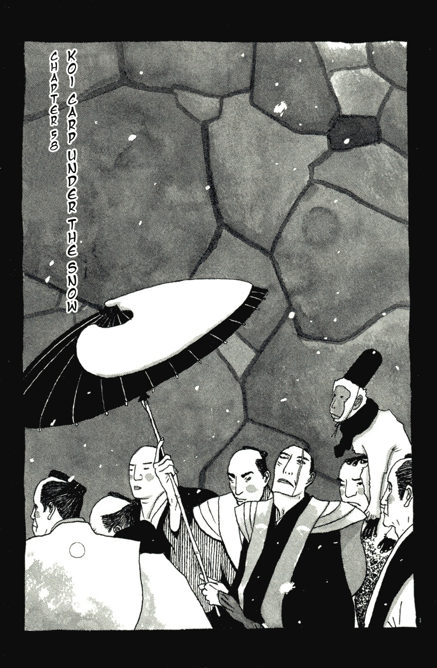 Takemitsu Zamurai Chapter 58 page 1 - Chapter 58: Koi Carp Under the Snow