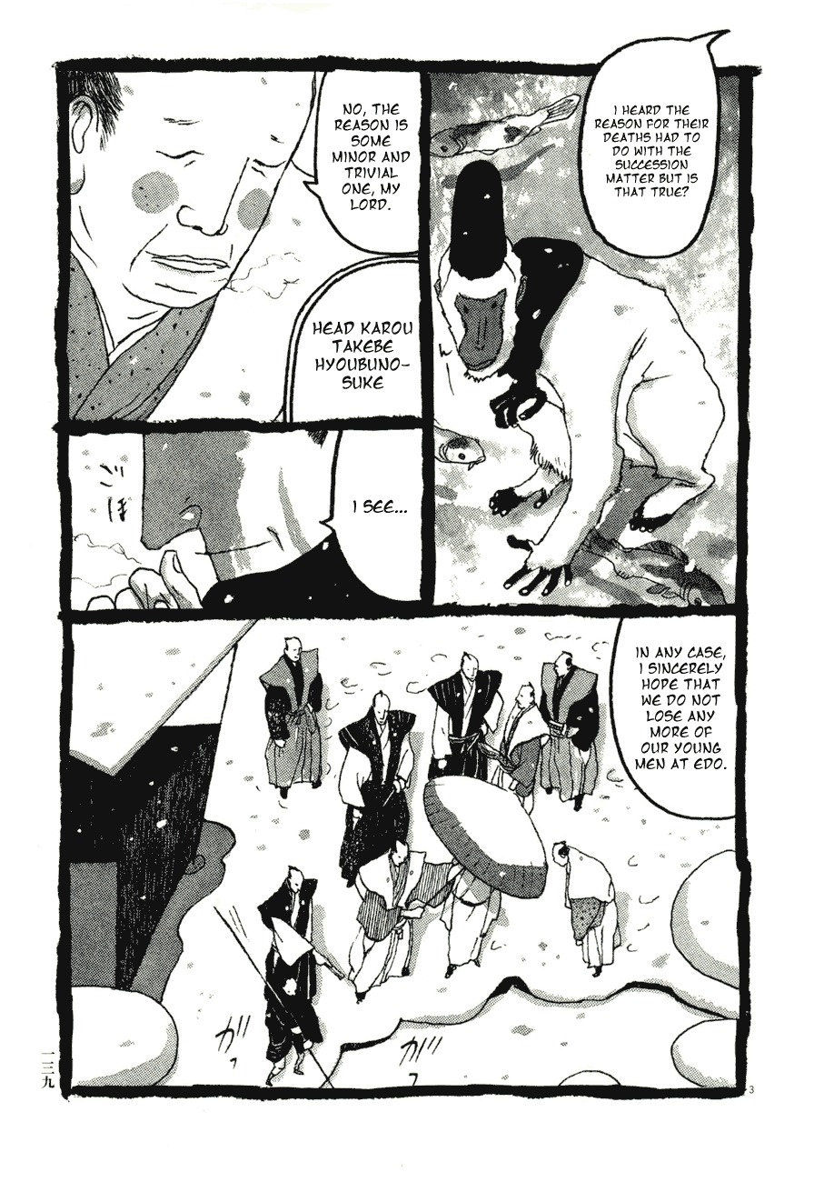 Takemitsu Zamurai Chapter 58 page 3 - Chapter 58: Koi Carp Under the Snow