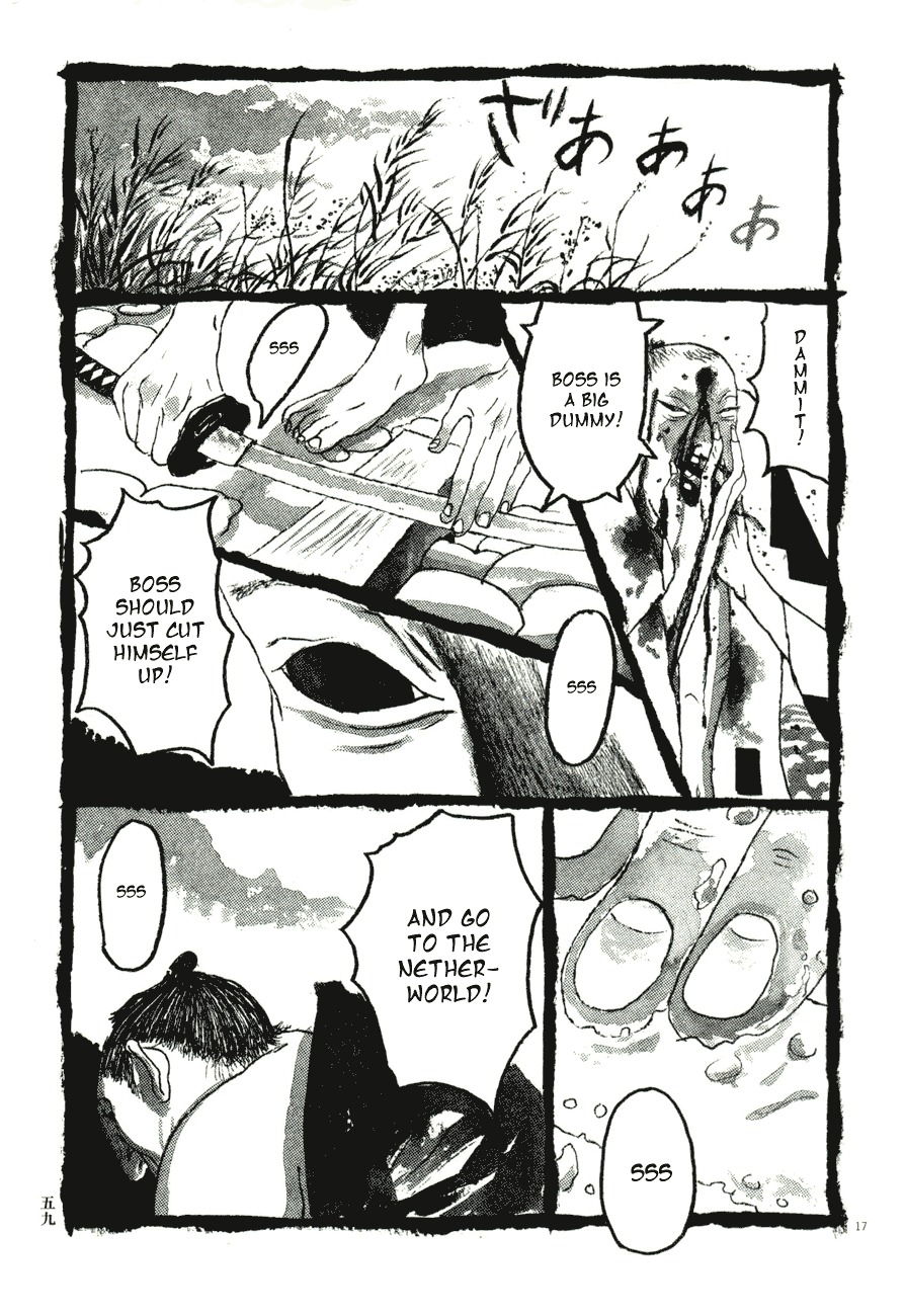 Takemitsu Zamurai Chapter 63 page 17 - Chapter 63: Three Animals by the Riverbed