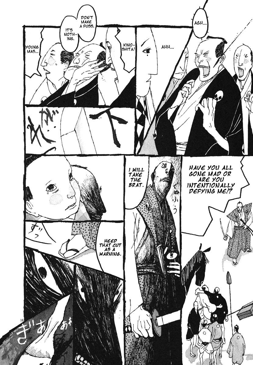 Takemitsu Zamurai Chapter 7 page 16 - Chapter 7: The Wind that Blows Between Life and Death