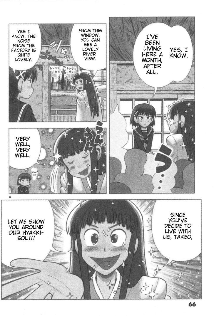 Takeo-chan Bukkairoku Chapter 2 page 3 - Chapter 2 : Come Stay at Hyakkisou