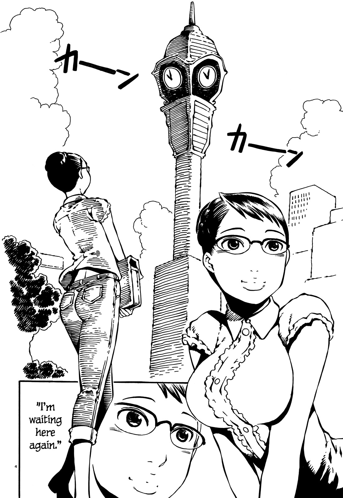 Takitakanosuke no Sanpo Jikan Chapter 7 page 4 - Chapter 7 : Town and Clock Tower