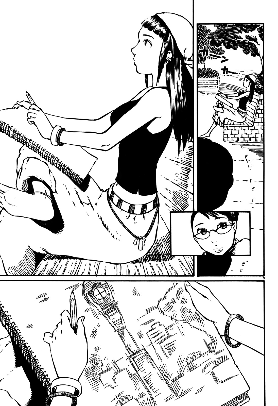 Takitakanosuke no Sanpo Jikan Chapter 7 page 5 - Chapter 7 : Town and Clock Tower