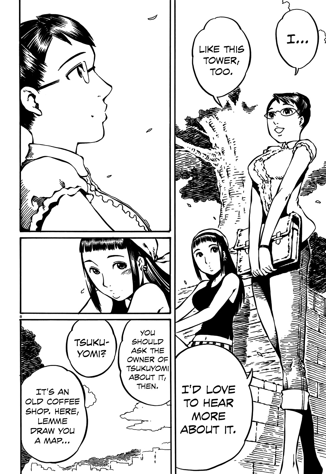 Takitakanosuke no Sanpo Jikan Chapter 7 page 8 - Chapter 7 : Town and Clock Tower