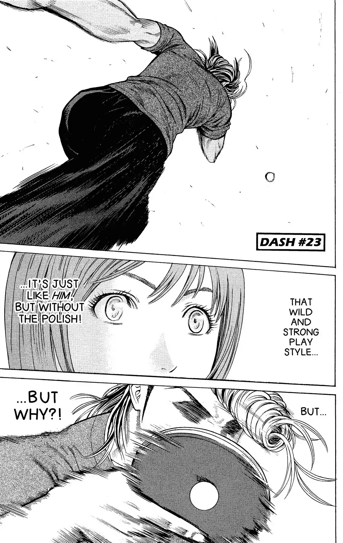 Takkyuu Dash!! Chapter 23 page 1 - Chapter 23: VOL.6 DASH #23: I WON'T LOSE TO YOU