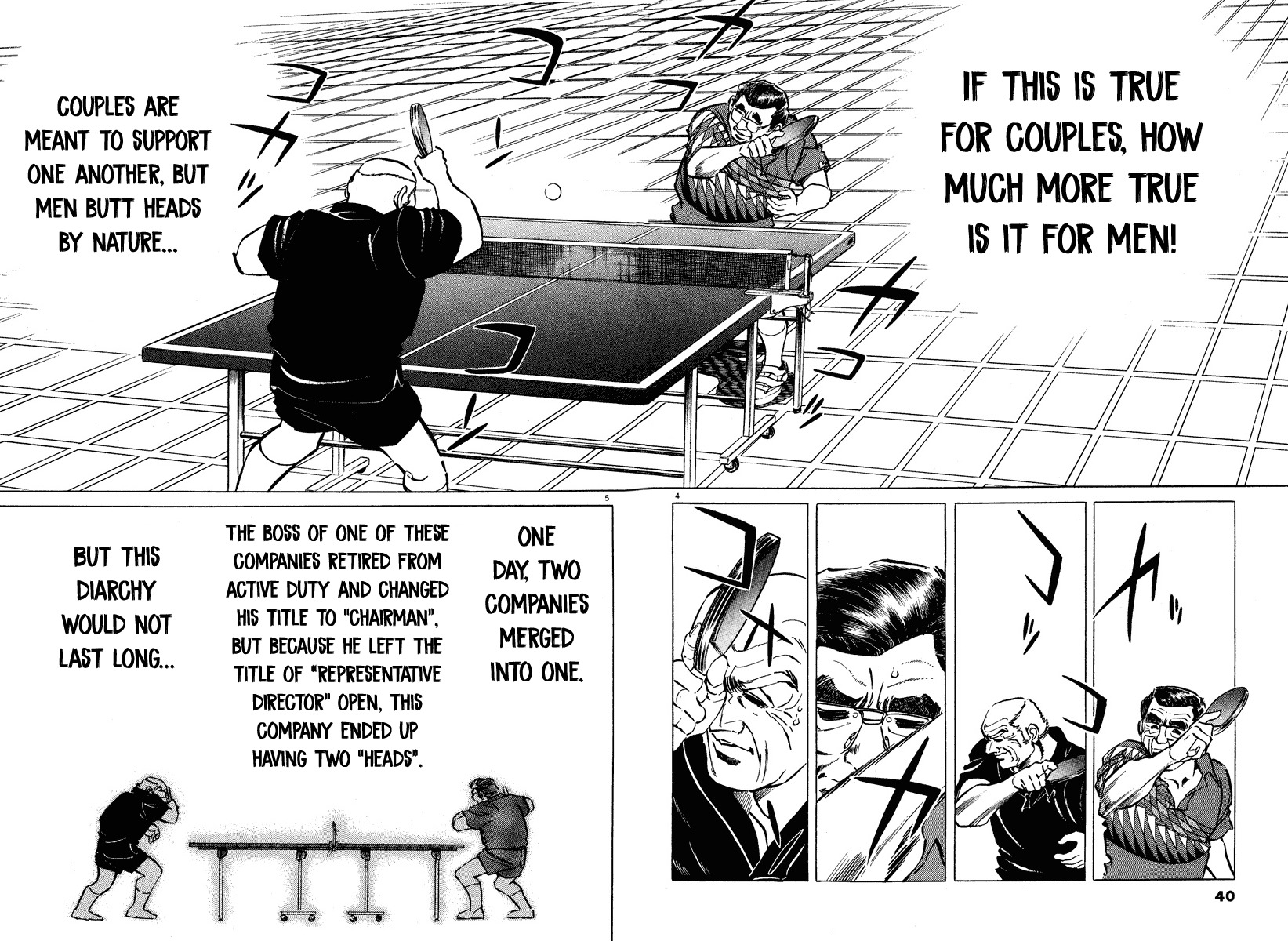 Takkyuu Shachou Chapter 2 page 4 - Chapter 2: The Fatal Foe: Ping-Pong Chairman
