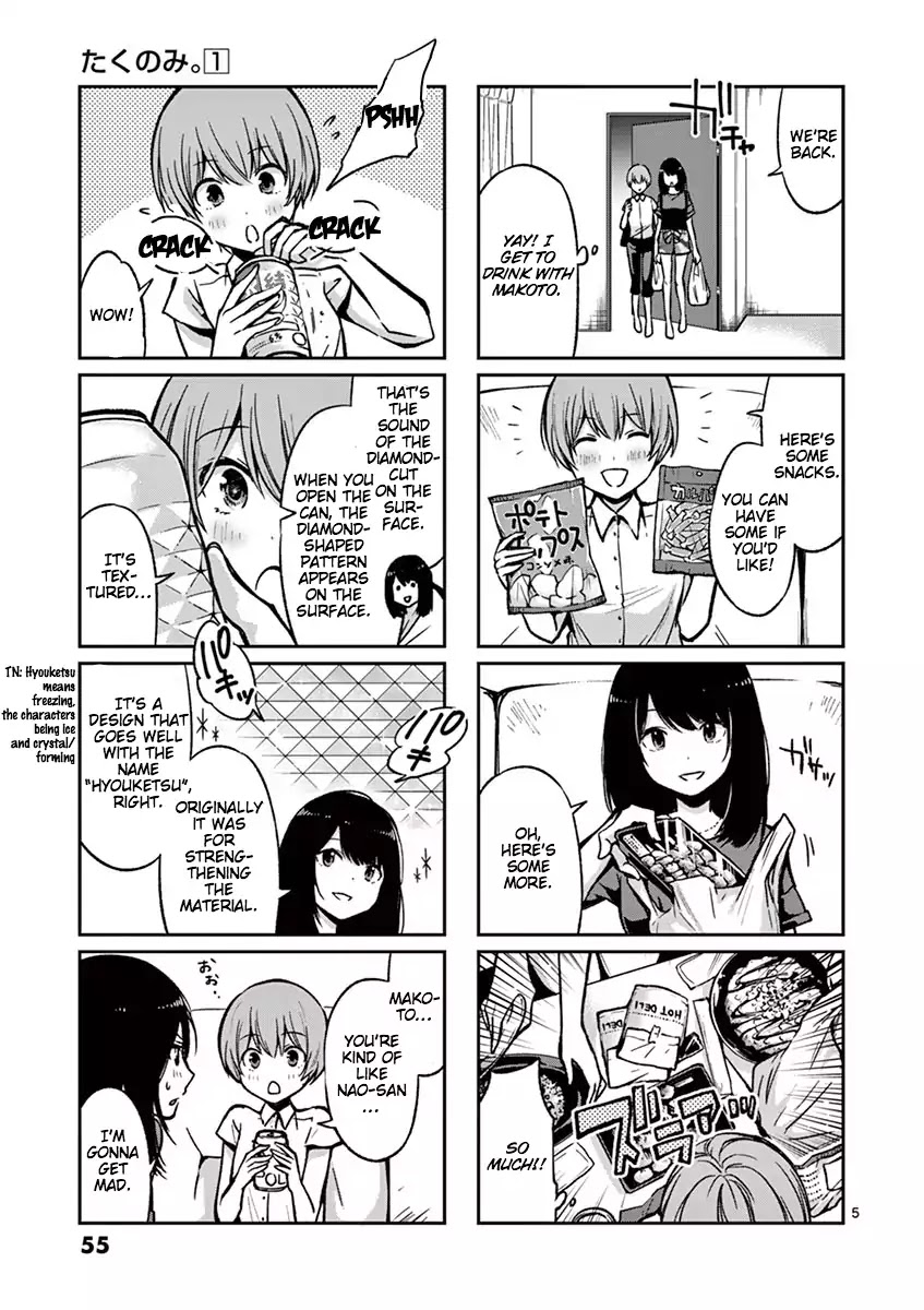 Takunomi. Chapter 4 page 5 - Chapter 4: Hyouketsu
