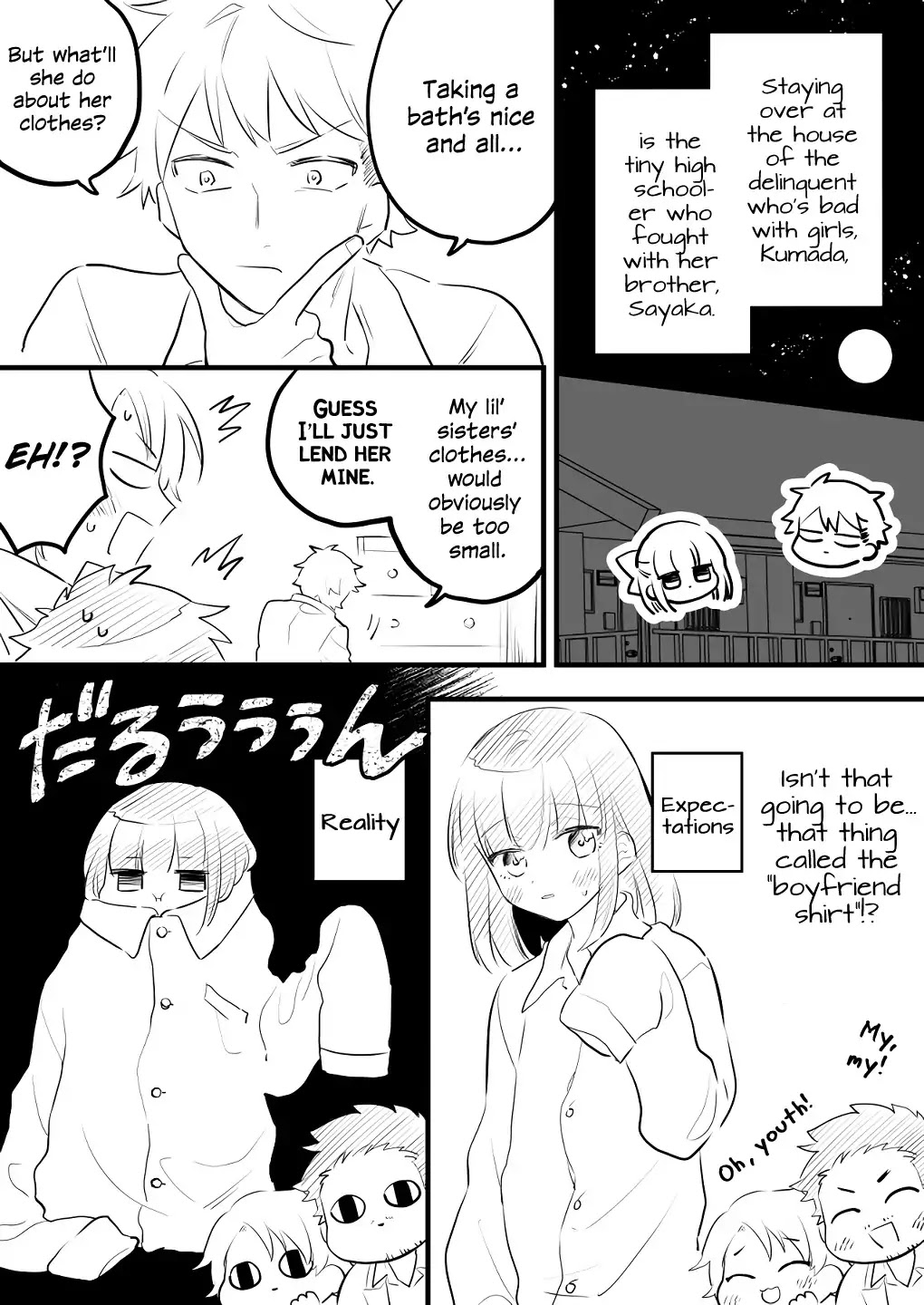 Tale of a Girl and a Delinquent Who's Bad with Women Chapter 8 page 1 - Chapter 8