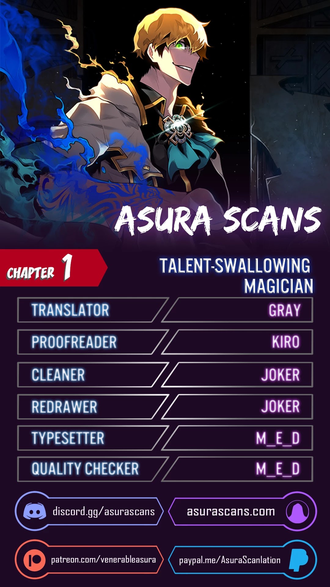Talent-Swallowing Magician Chapter 1 page 1 - Chapter 1