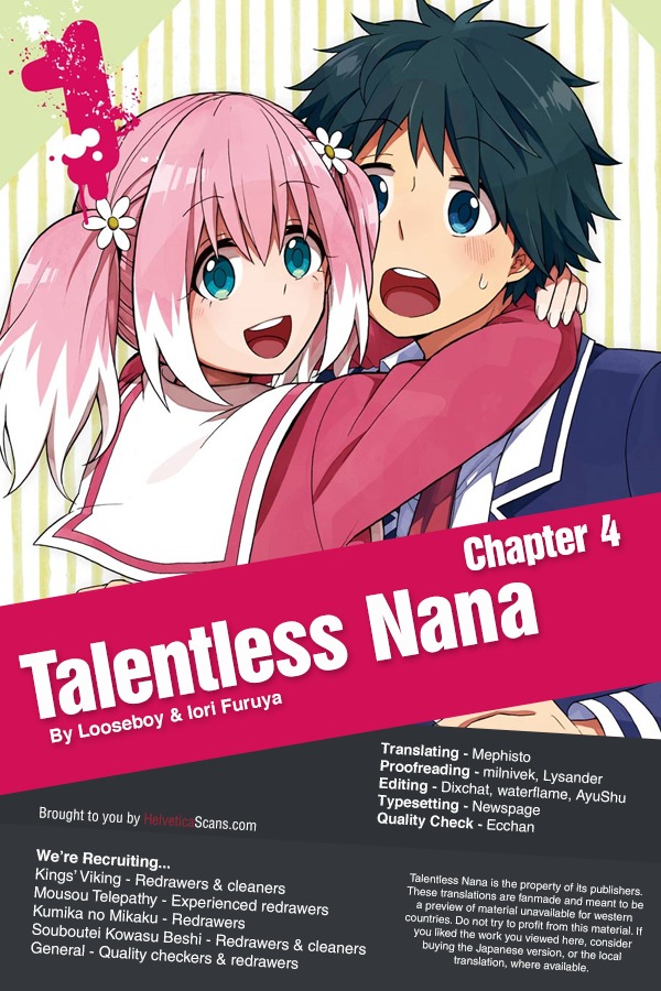 Talentless Nana Chapter 4 page 1 - Chapter 4: Talented vs Talentless Part 2