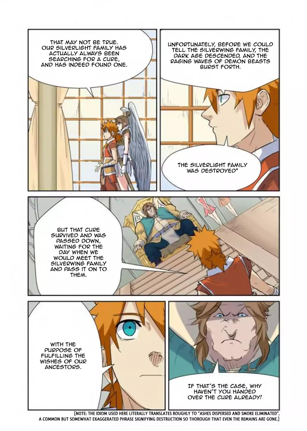 Tales of Demons and Gods Chapter 153.5 page 8 - Chapter 153.5: The Silverwing Family (2)
