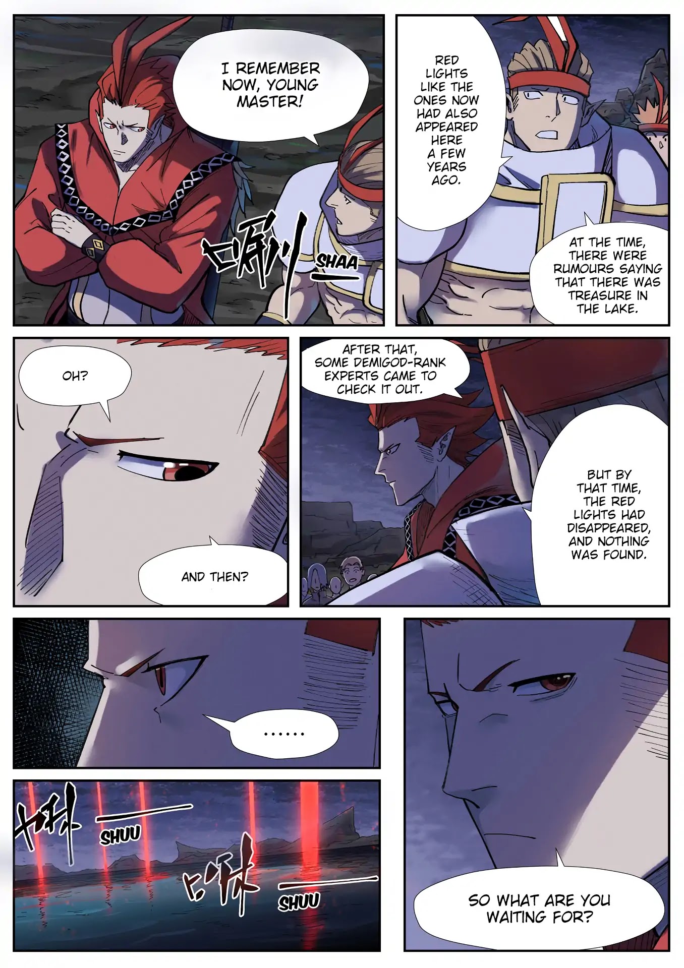 Tales of Demons and Gods Chapter 255.5 page 2 - Chapter 255.5: The Red Lights Within the Lake (Part 2 )
