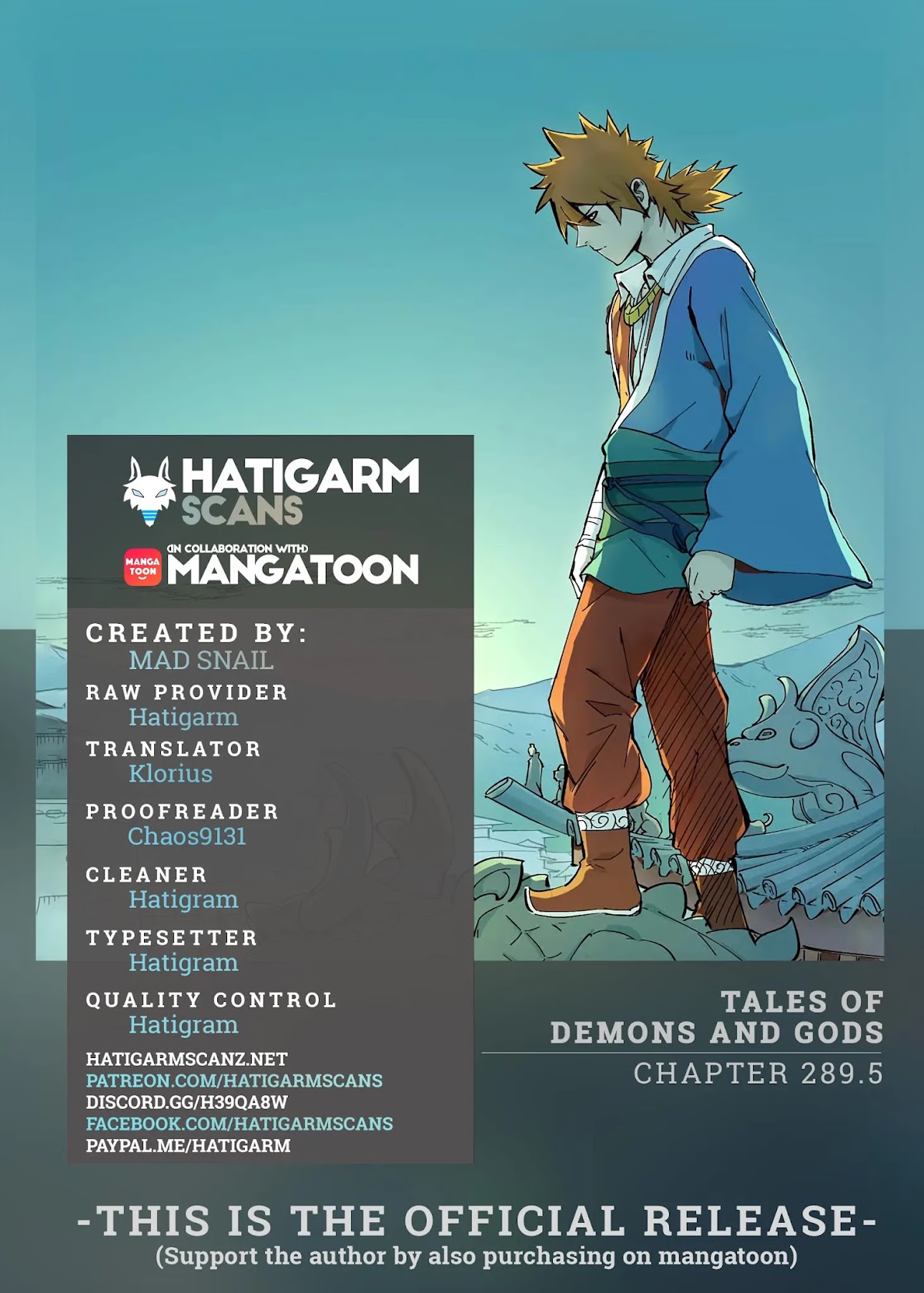 Tales of Demons and Gods Chapter 289.5 page 1 - Chapter 289.5