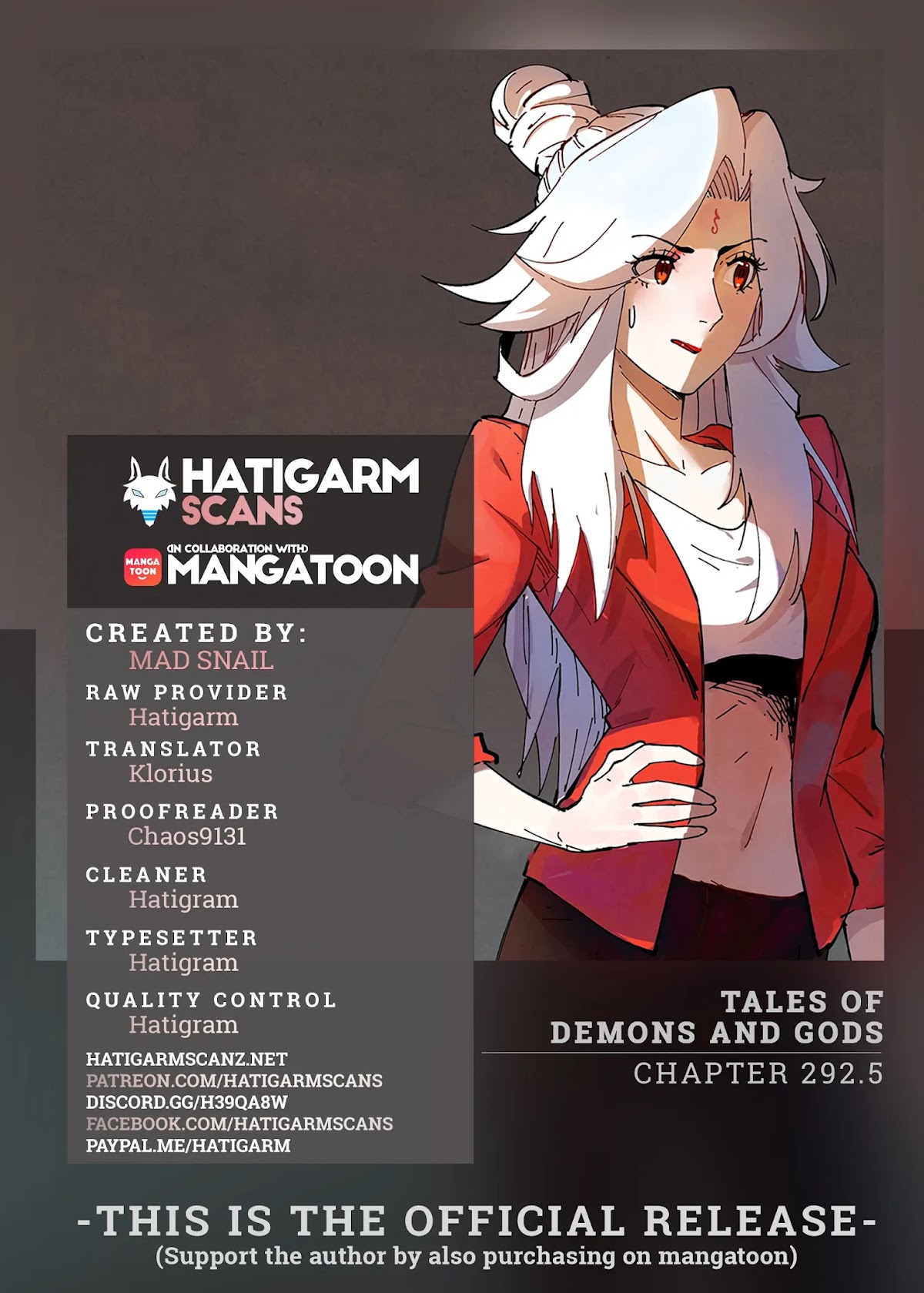 Tales of Demons and Gods Chapter 292.5 page 1 - Chapter 292.5