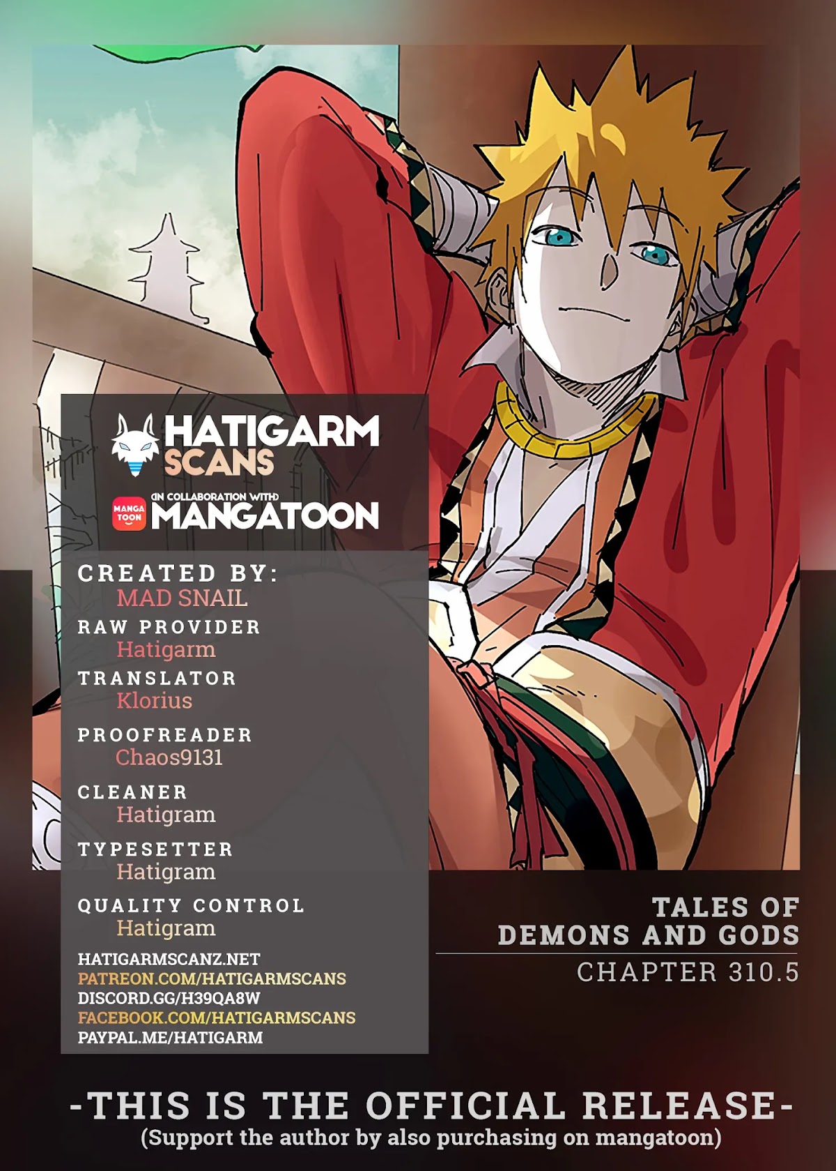 Tales of Demons and Gods Chapter 310.5 page 1 - Chapter 310.5: Steps (Part 2)