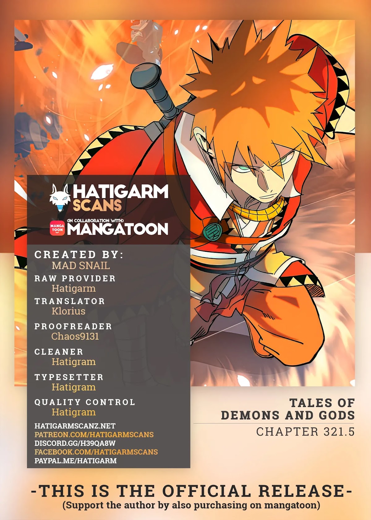 Tales of Demons and Gods Chapter 321.5 page 1 - Chapter 321.5: Round Two (Part 2)