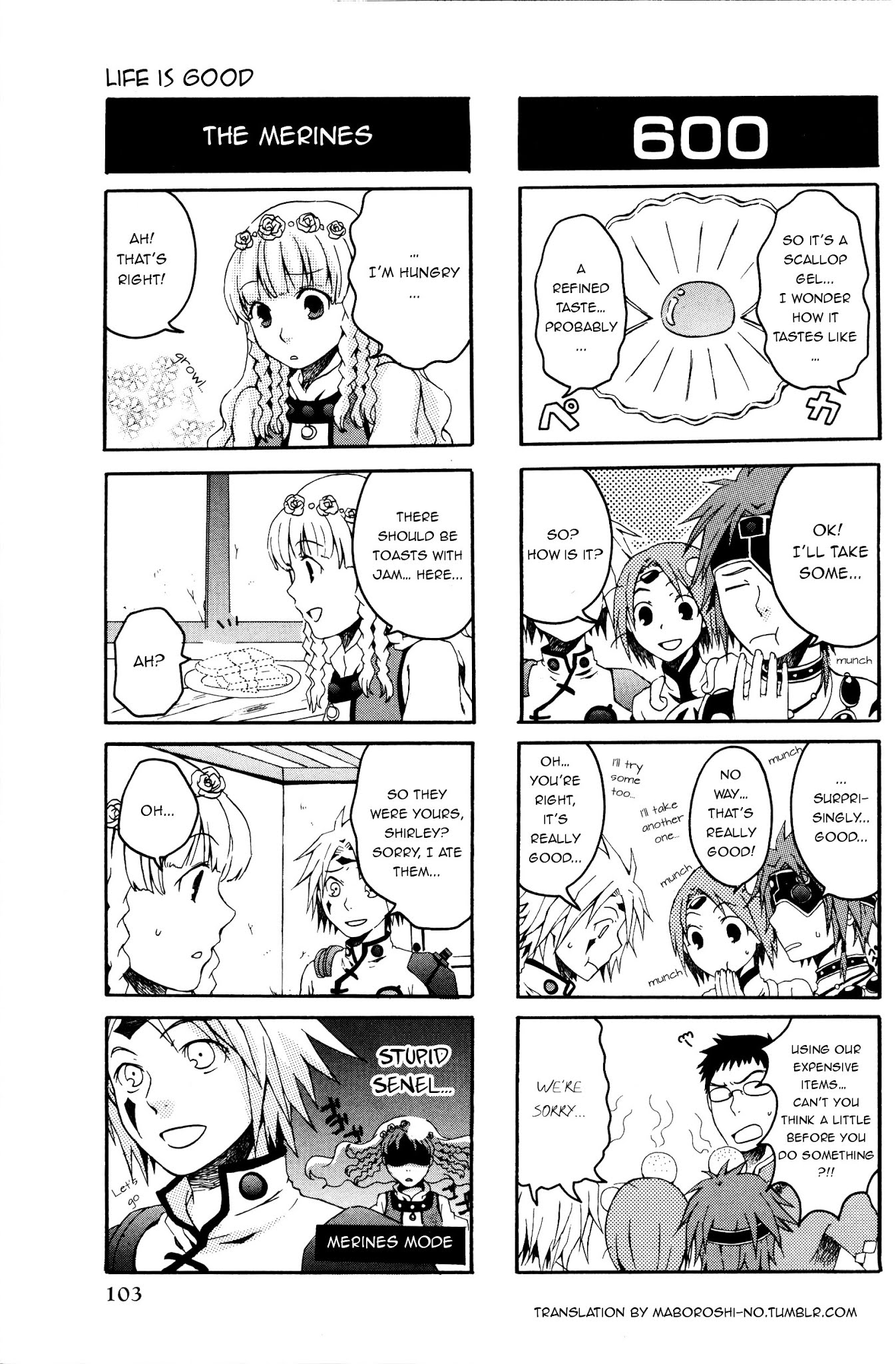 Tales of Legendia 4 Koma Kings Chapter 17 page 2 - Chapter 17: Life is good.