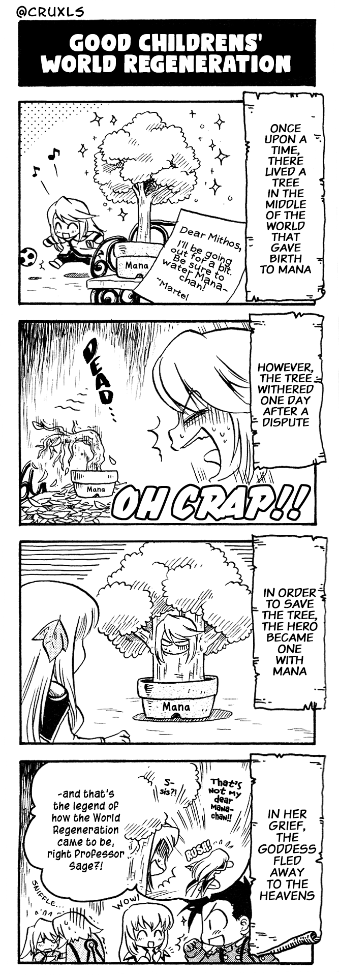 Tales of Symphonia 4koma Kings Chapter 11 page 1 - Chapter 11: Good Children's World Regeneration
