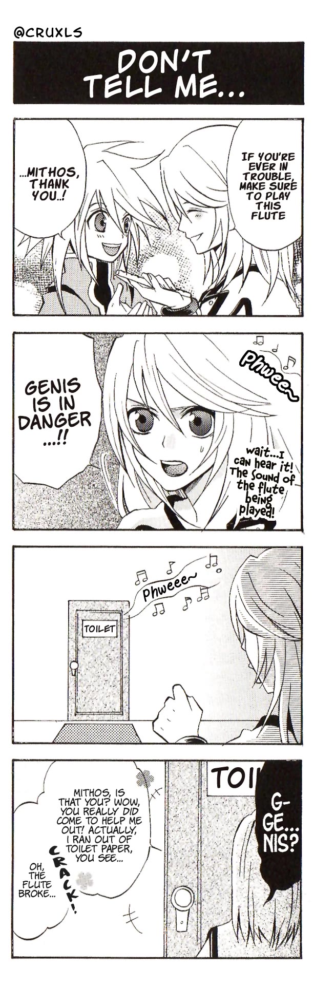 Tales of Symphonia 4koma Kings Chapter 12 page 1 - Chapter 12: Don't Tell Me...