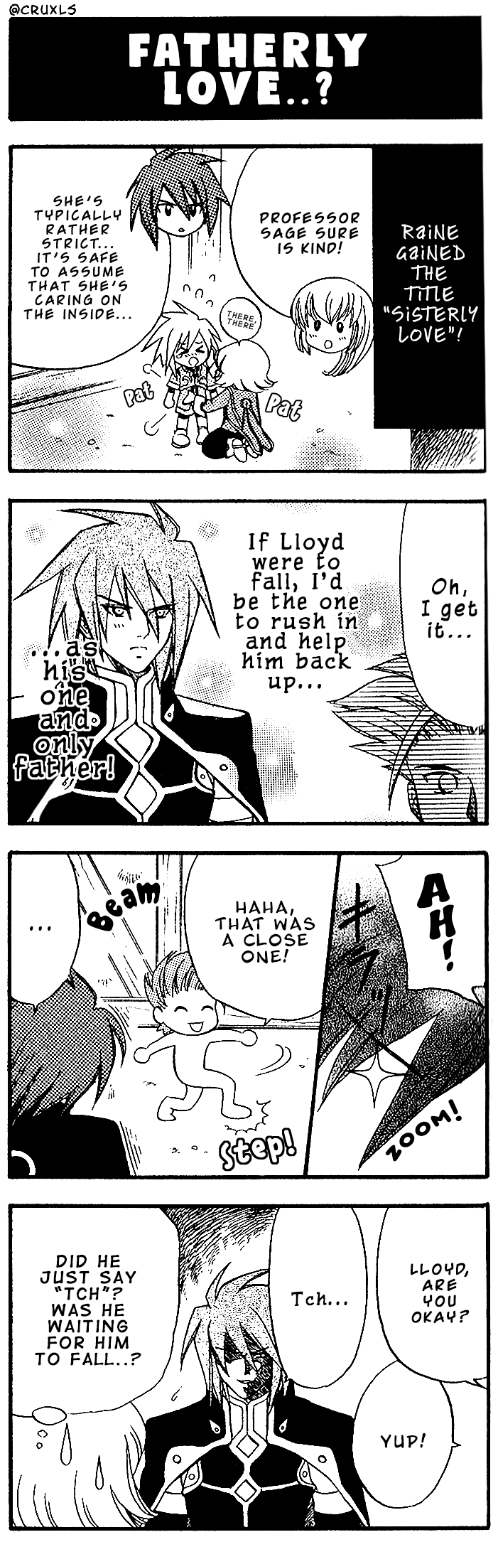 Tales of Symphonia 4koma Kings Chapter 14 page 1 - Chapter 14: Fatherly Love...?