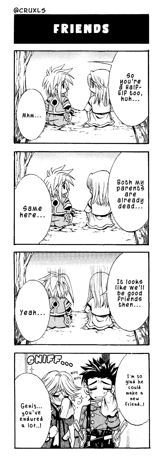 Tales of Symphonia 4koma Kings Chapter 15 page 1 - Chapter 15: Friends