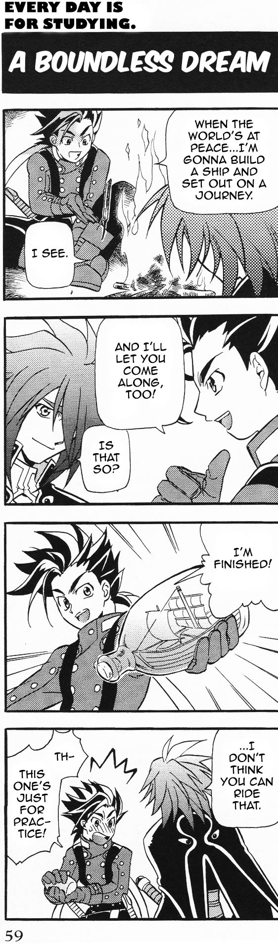Tales of Symphonia 4koma Kings Chapter 40 page 1 - Chapter 40: A Bondless Dream