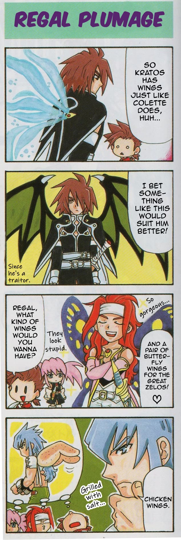 Tales of Symphonia 4koma Kings Chapter 47 page 1 - Chapter 47: Regal Plumage