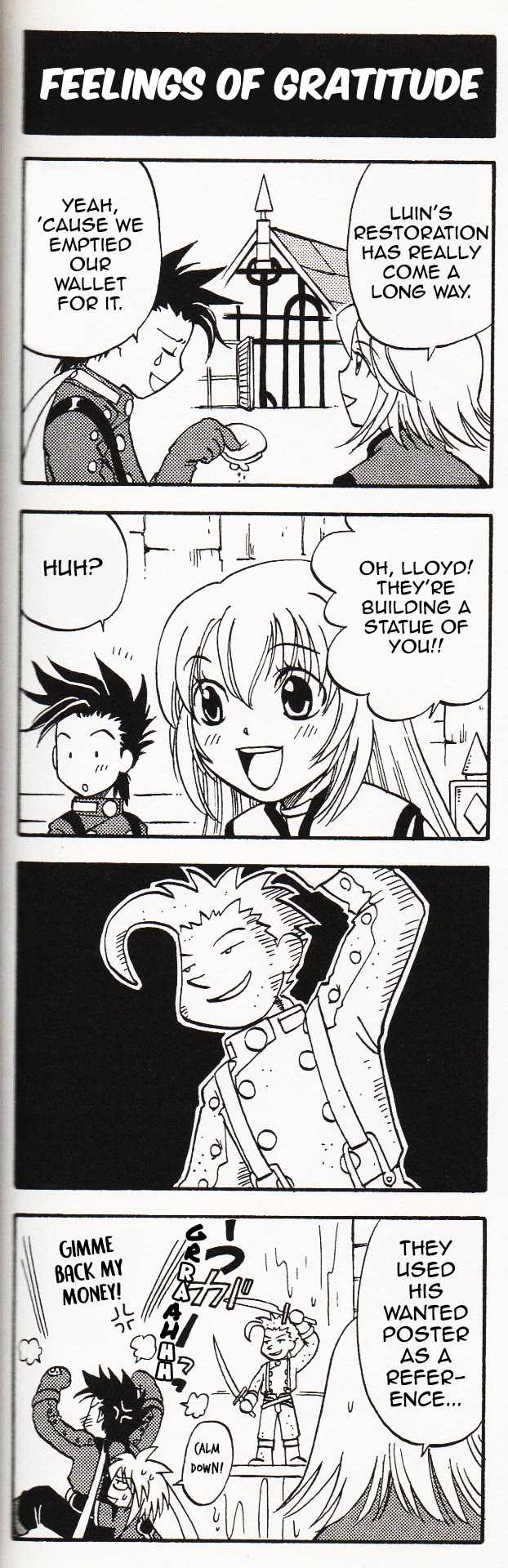 Tales of Symphonia 4koma Kings Chapter 59 page 1 - Chapter 59: Feelings of Gratitude
