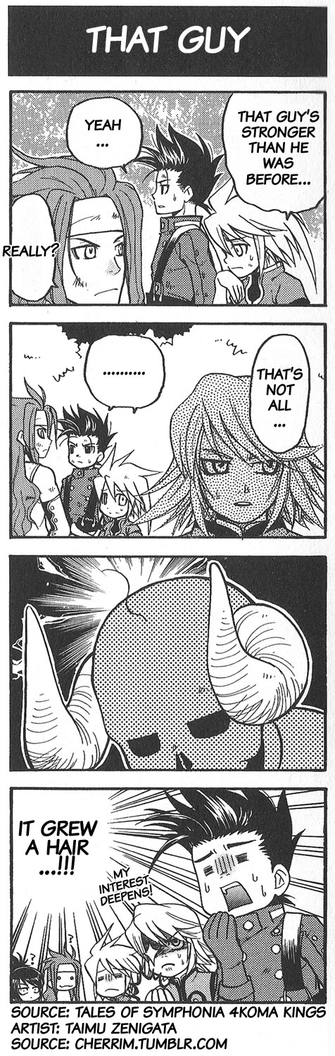 Tales of Symphonia 4koma Kings Chapter 6 page 1 - Chapter 6: That Guy