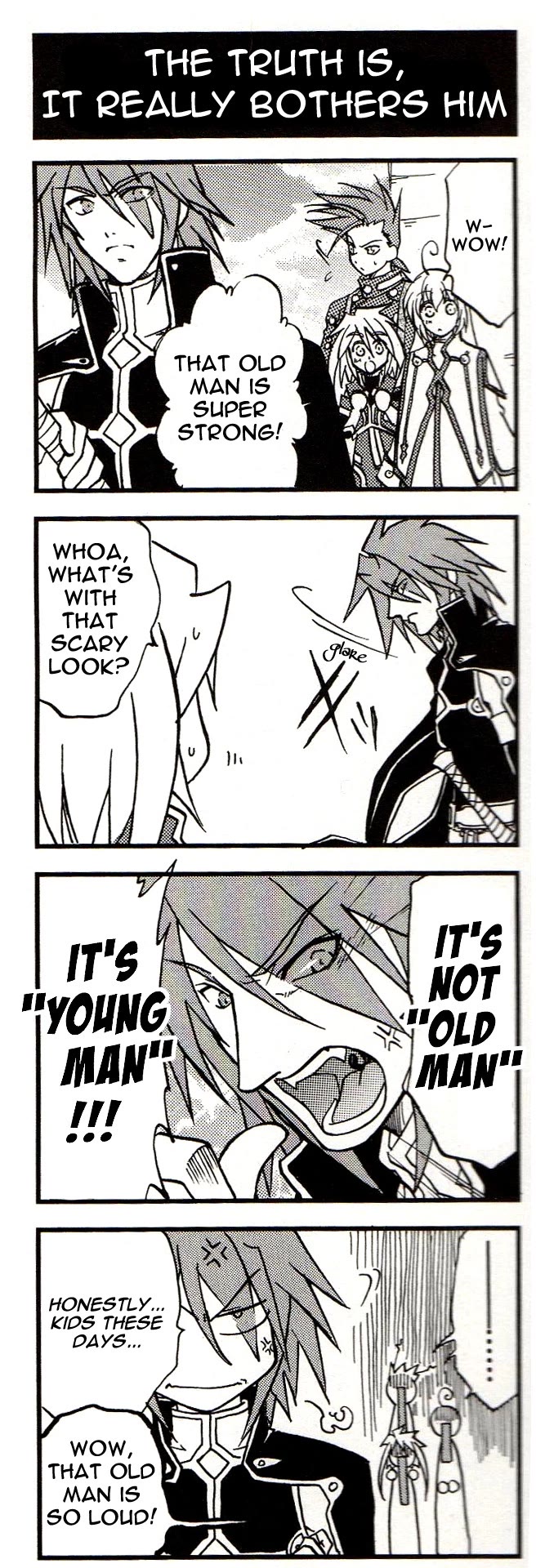 Tales of Symphonia 4koma Kings Chapter 64 page 1 - Chapter 64: The Truth Is, It Really Bothers Him
