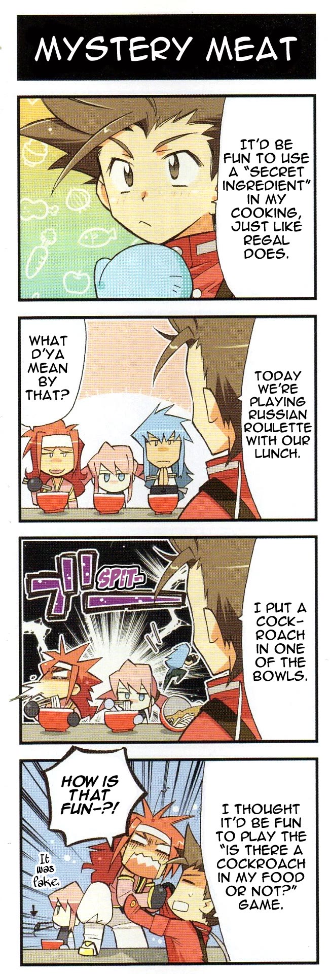 Tales of Symphonia 4koma Kings Chapter 69 page 1 - Chapter 69: Mystery Meat