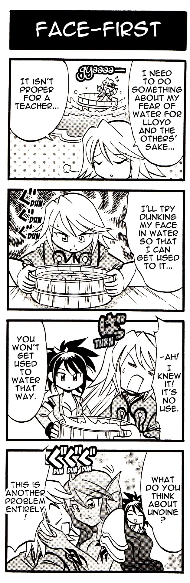 Tales of Symphonia 4koma Kings Chapter 83 page 1 - Chapter 83: Face-First