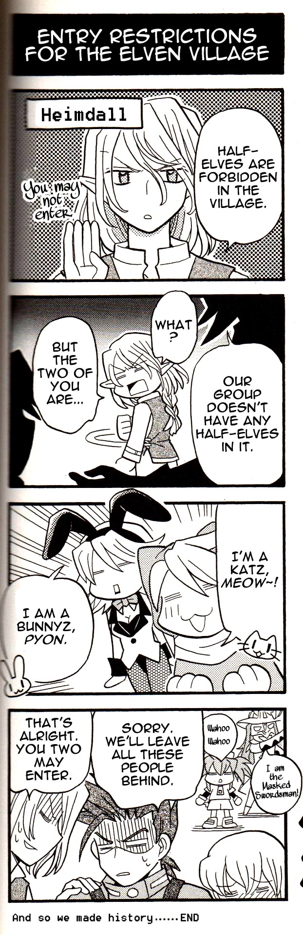 Tales of Symphonia 4koma Kings Chapter 84 page 1 - Chapter 84: Entry Restrictions For The Ellen Village