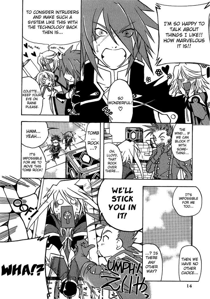 Tales of Symphonia Comic Anthology Chapter 1 page 18 - Chapter 1 : The Evil Dungeon, by TATSUMI Jin