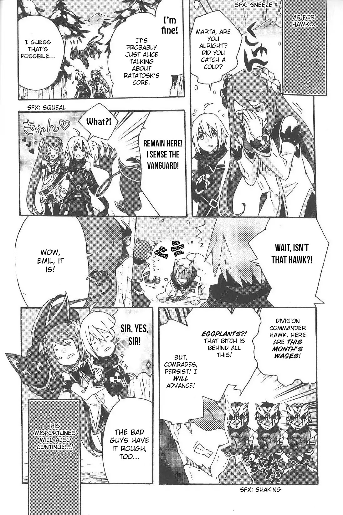 Tales of Symphonia - Ratatosk no Kishi - Assort! Chapter 3 page 12 - Chapter 3: Hawk Doesn't Have It Good