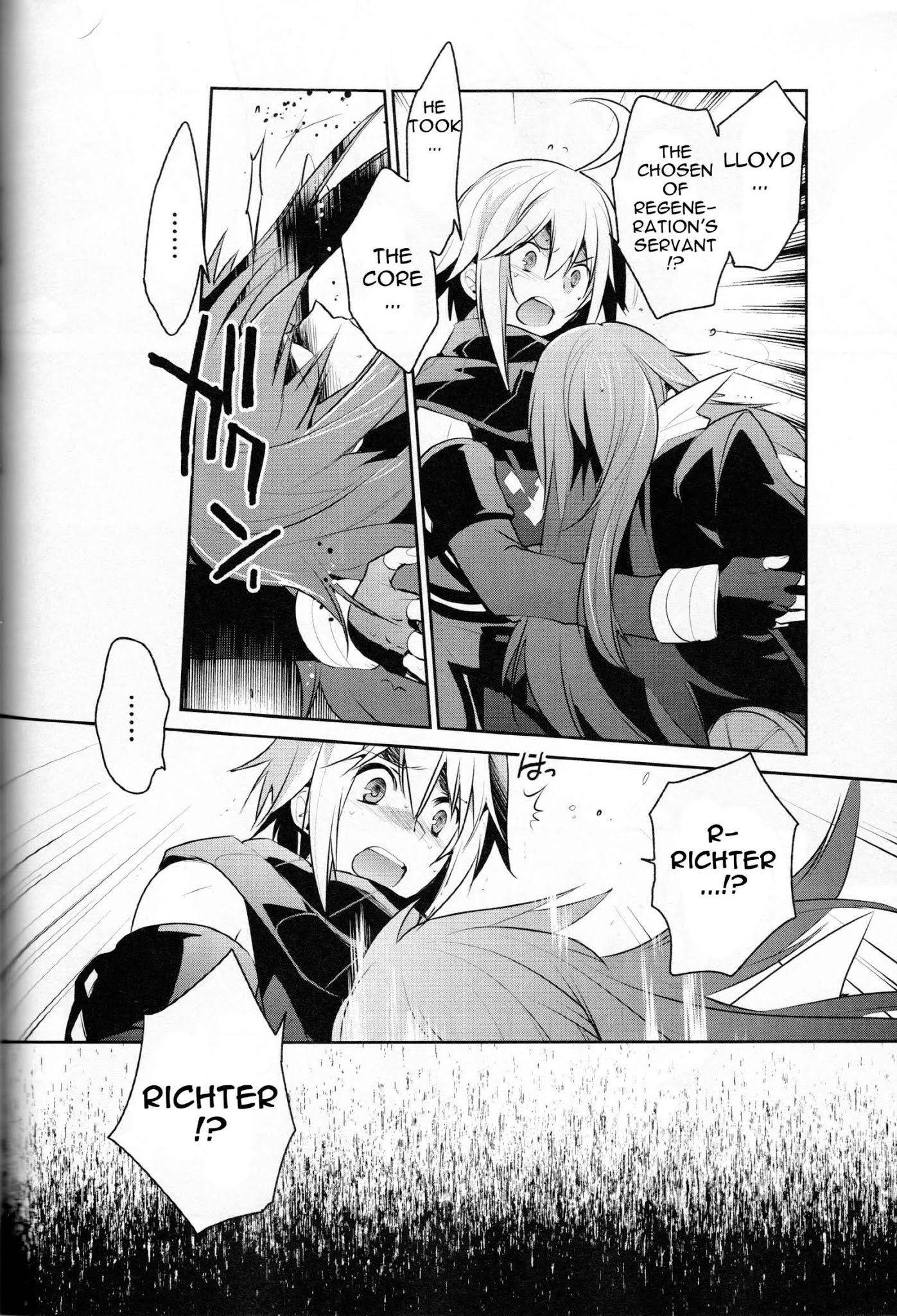 Tales of Symphonia - Ratatosk no Kishi - Onshuu no Richter Chapter 6 page 13 - Chapter 6: Core Hunters