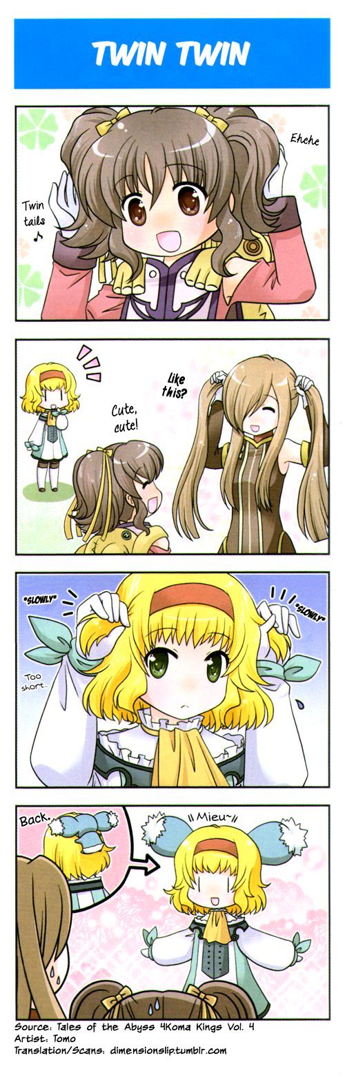 Tales of the Abyss 4koma Kings Chapter 10.4 page 1 - Chapter 10 : v4 Twin Twin