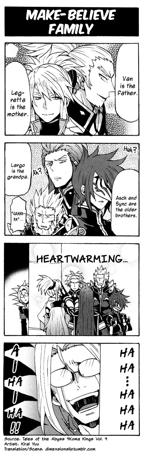 Tales of the Abyss 4koma Kings Chapter 14.4 page 1 - Chapter 14 : v4 Make-believe Family