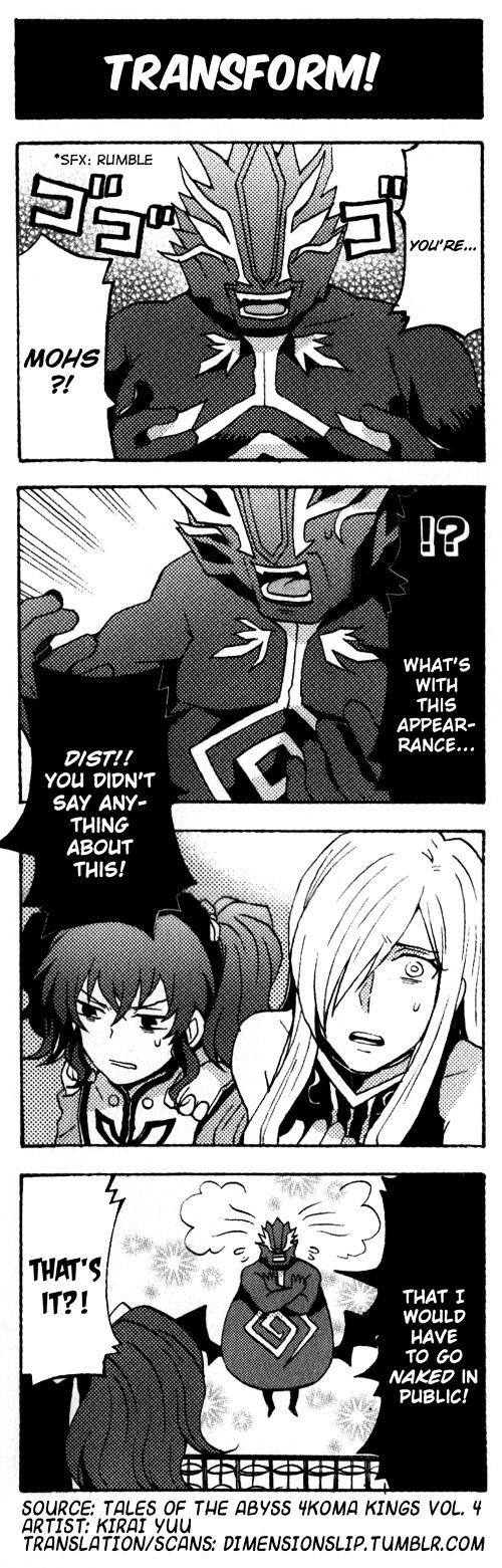 Tales of the Abyss 4koma Kings Chapter 23.4 page 1 - Chapter 23 : v4 Transform