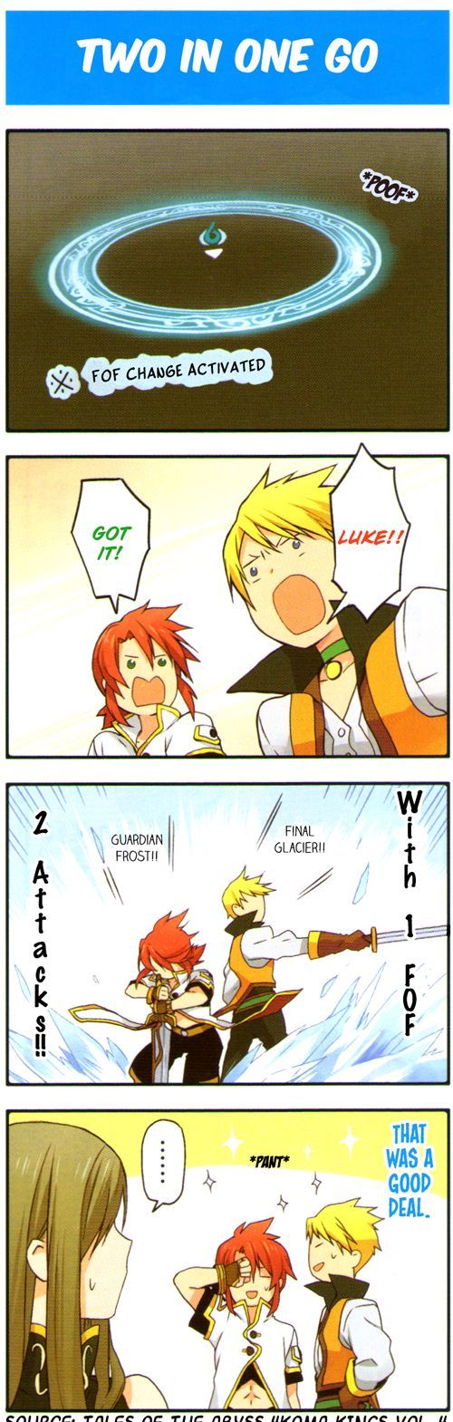 Tales of the Abyss 4koma Kings Chapter 26.4 page 1 - Chapter 26 : v4 Two in One Go
