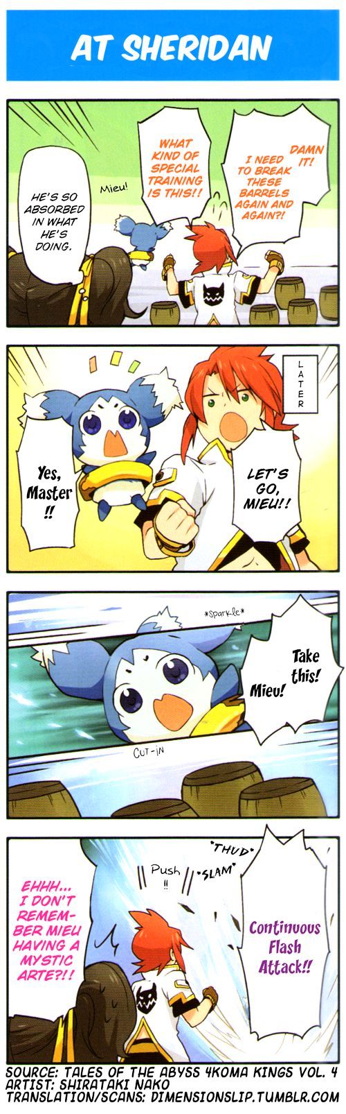 Tales of the Abyss 4koma Kings Chapter 27.4 page 1 - Chapter 27 : v4 At Sheridan