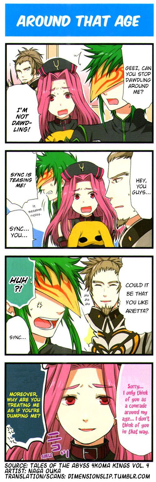Tales of the Abyss 4koma Kings Chapter 29.4 page 1 - Chapter 29 : v4 Around That Age