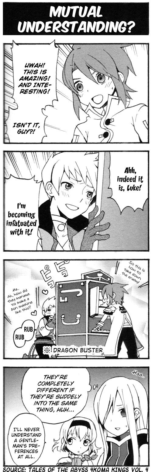 Tales of the Abyss 4koma Kings Chapter 36.4 page 1 - Chapter 36 : v4 Mutual Understanding?
