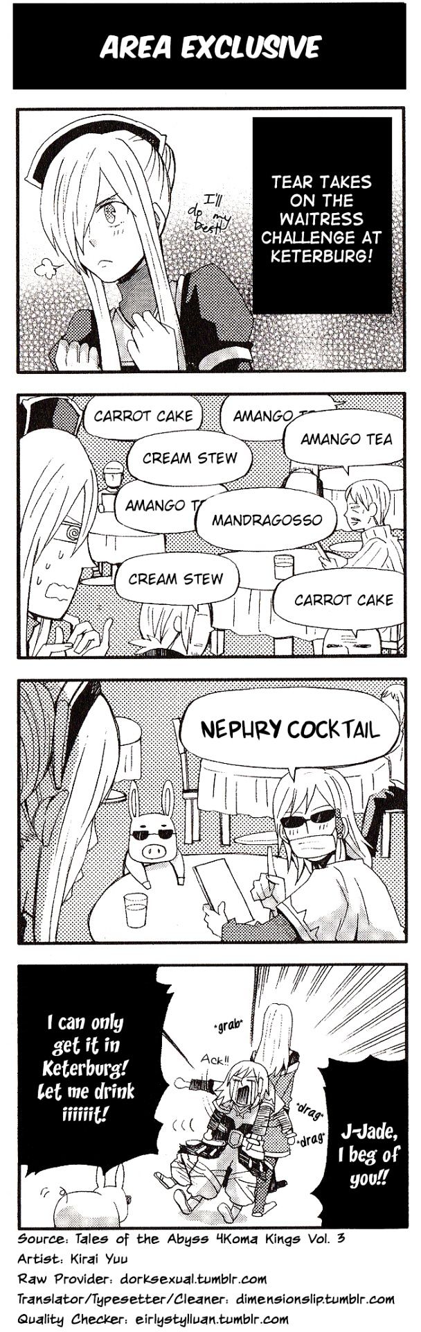 Tales of the Abyss 4koma Kings Chapter 4.3 page 1 - Chapter 4 : v3 Area Exclusive
