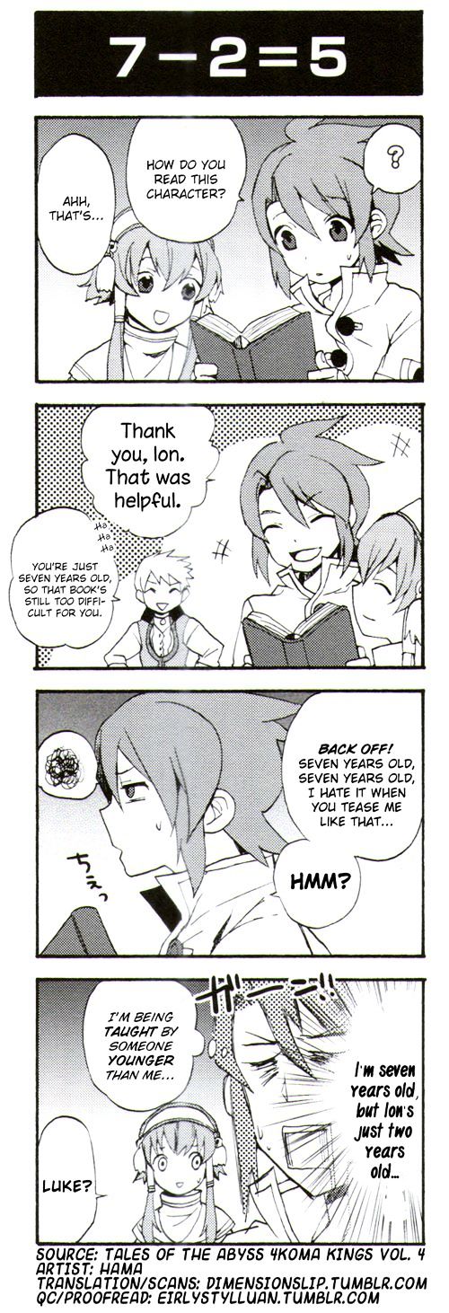 Tales of the Abyss 4koma Kings Chapter 42.4 page 1 - Chapter 42 : v4 7-2=5