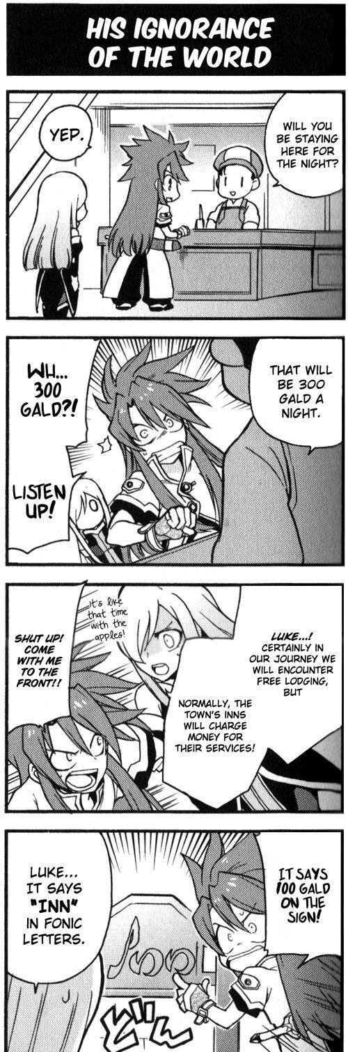 Tales of the Abyss 4koma Kings Chapter 46.4 page 1 - Chapter 46 : v4 His Ignorance of the World