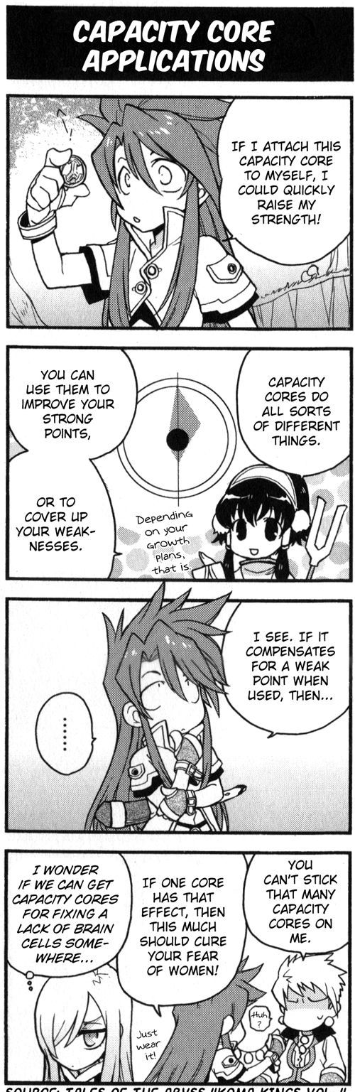 Tales of the Abyss 4koma Kings Chapter 47.4 page 1 - Chapter 47 : v4 Capacity Core Applications
