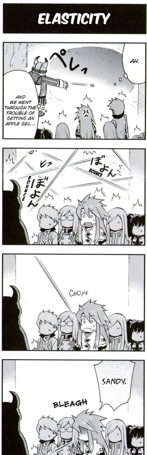 Tales of the Abyss 4koma Kings Chapter 49.4 page 1 - Chapter 49 : v4 	Elasticity